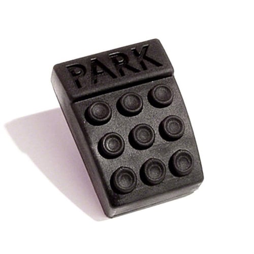 Park Brake Pedal Pad. 1-1/4 In. wide X 2 In. long. Each. PARK BRAKE PAD 63-64 MOPAR B BODY 65 BELVEDERE/CORONET EACH